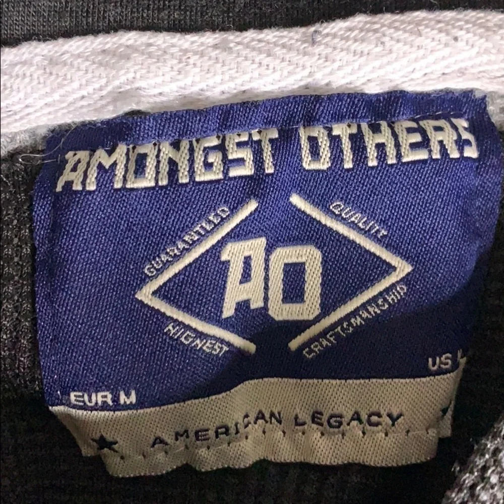 AO Amongst Others Black Hooded Long sleeve thermal shirt black kids medium